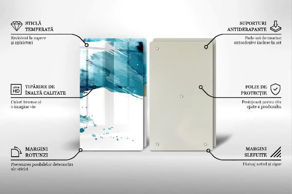 Protector pared cocina Manchas azules