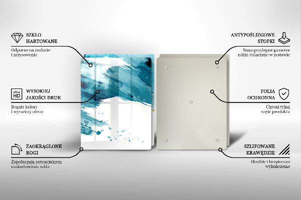 Protector pared cocina Manchas azules