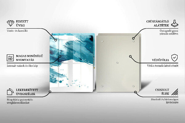 Protector pared cocina Manchas azules