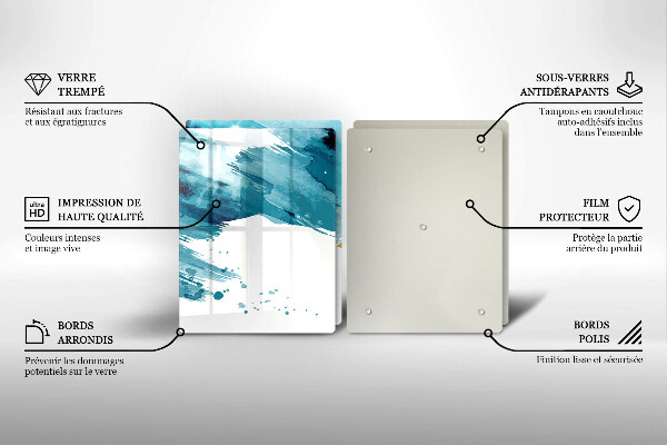 Protector pared cocina Manchas azules