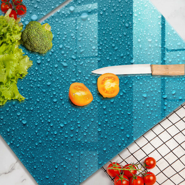 Protector pared cocina Gotas de agua