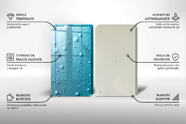 Protector pared cocina Gotas de agua