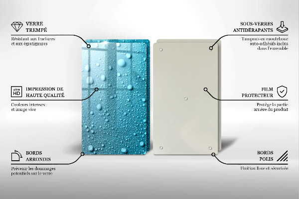Protector pared cocina Gotas de agua