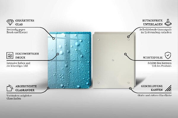 Protector pared cocina Gotas de agua