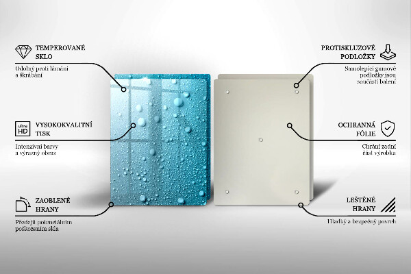 Protector pared cocina Gotas de agua