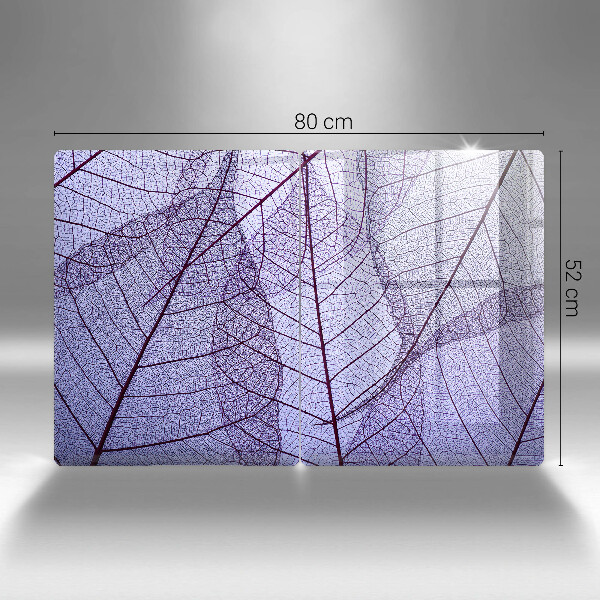 Protector pared cocina Hojas con venas