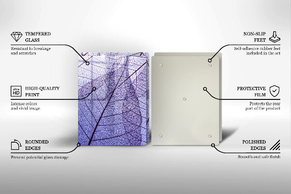 Protector pared cocina Hojas con venas