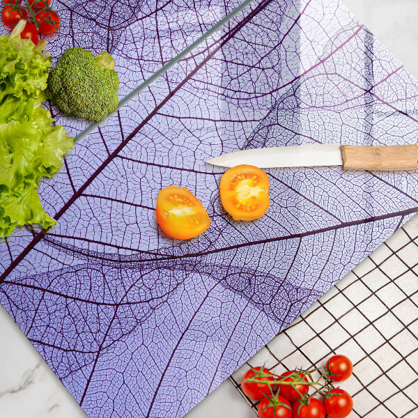 Protector pared cocina Hojas con venas