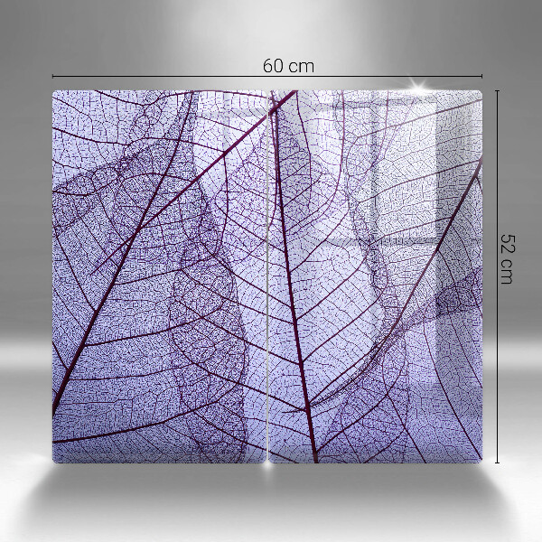 Protector pared cocina Hojas con venas