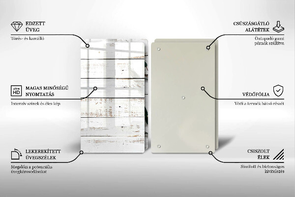 Protector pared cocina Tablas y hojas viejas