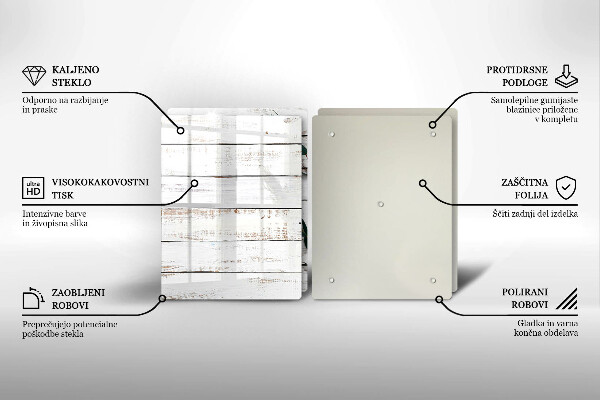 Protector pared cocina Tablas y hojas viejas