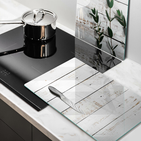 Protector pared cocina Tablas y hojas viejas