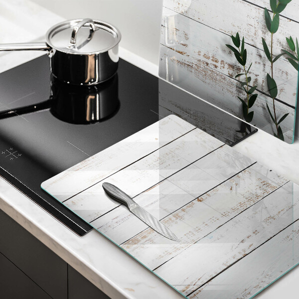 Protector pared cocina Tablas y hojas viejas