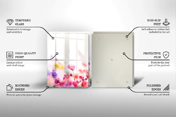 Protector pared cocina Prado de flores