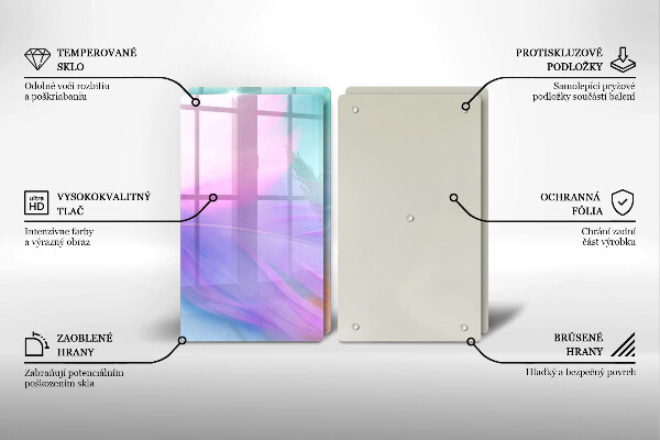 Protector pared cocina Plumas pasteles