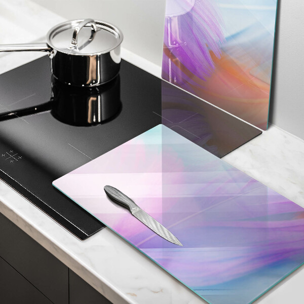 Protector pared cocina Plumas pasteles