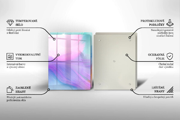 Protector pared cocina Plumas pasteles