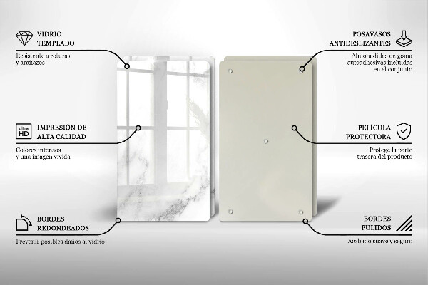 Protector pared cocina Mármol moderno