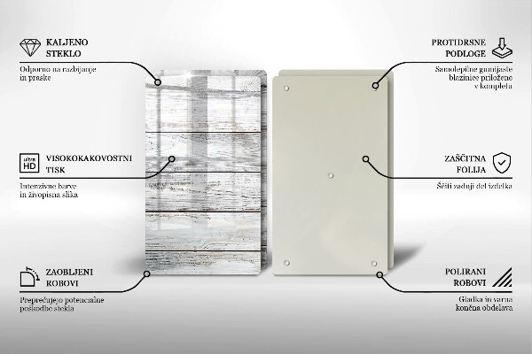 Protector pared cocina Tableros de madera brillantes