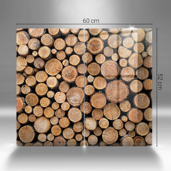 Protector pared cocina Troncos de árboles