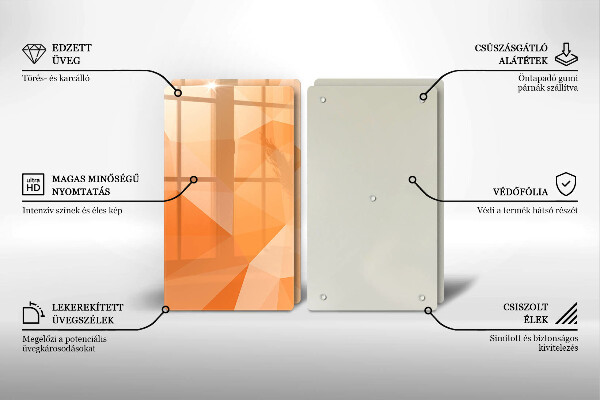 Protector pared cocina Fondo geométrico