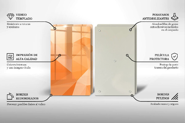 Protector pared cocina Fondo geométrico