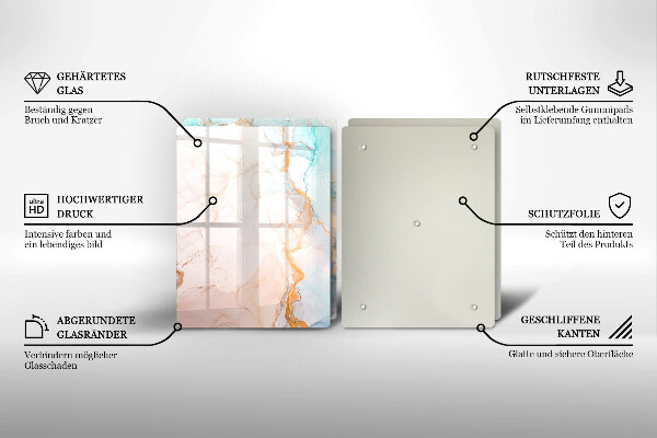 Protector pared cocina Abstracción de mármol