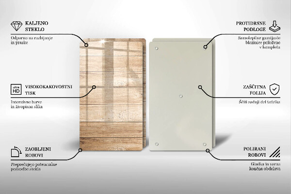 Protector pared cocina Tablones de madera
