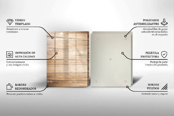 Protector pared cocina Tablones de madera