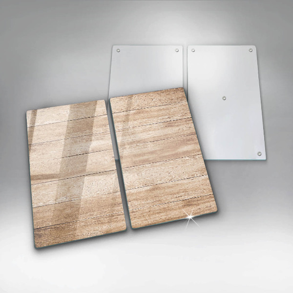 Protector pared cocina Tablones de madera