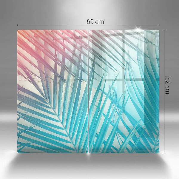 Protector pared cocina Hojas pastel