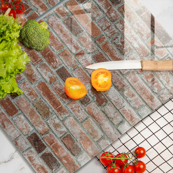 Protector pared cocina Antiguo muro de ladrillo