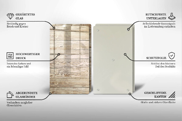 Protector pared cocina Tablones de madera