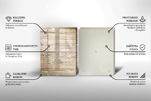 Protector pared cocina Tablones de madera