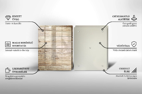 Protector pared cocina Tablones de madera