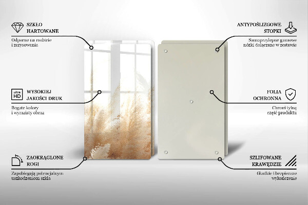 Protector pared cocina Hierba de la pampa