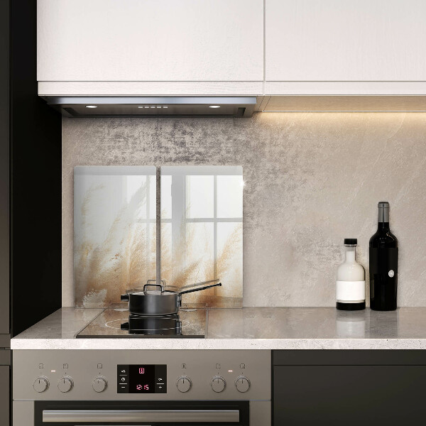 Protector pared cocina Hierba de la pampa