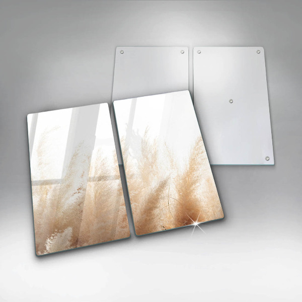 Protector pared cocina Hierba de la pampa