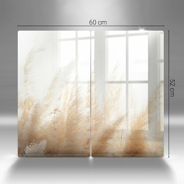 Protector pared cocina Hierba de la pampa