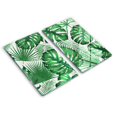 Protector pared cocina Hojas de monstera