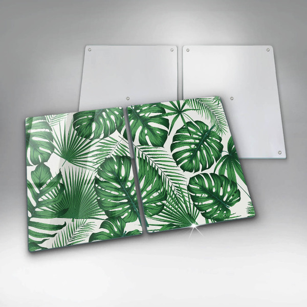 Protector pared cocina Hojas de monstera