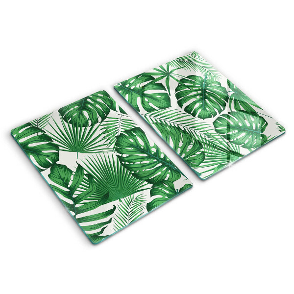Protector pared cocina Hojas de monstera