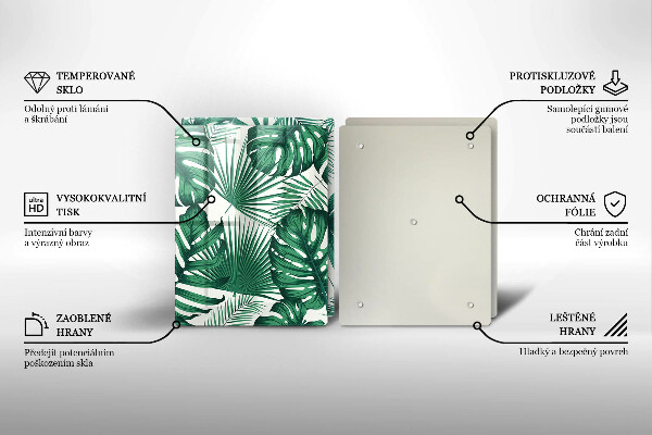 Protector pared cocina Hojas de monstera