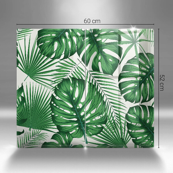 Protector pared cocina Hojas de monstera