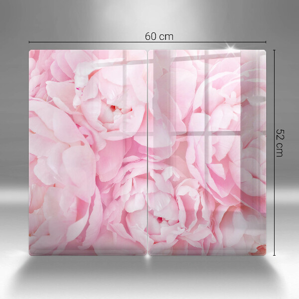 Protector pared cocina Peonías delicadas