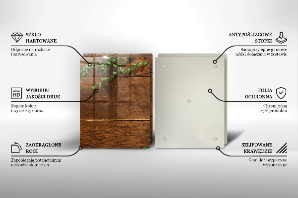 Protector pared cocina Tablas y hojas de madera.