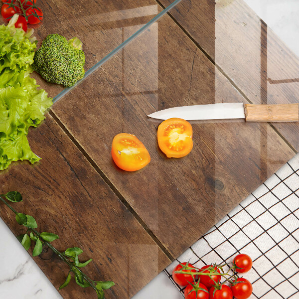 Protector pared cocina Tablas y hojas de madera.