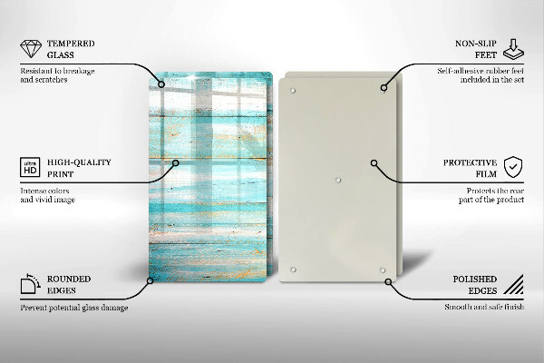 Protector pared cocina Tableros de madera antiguos