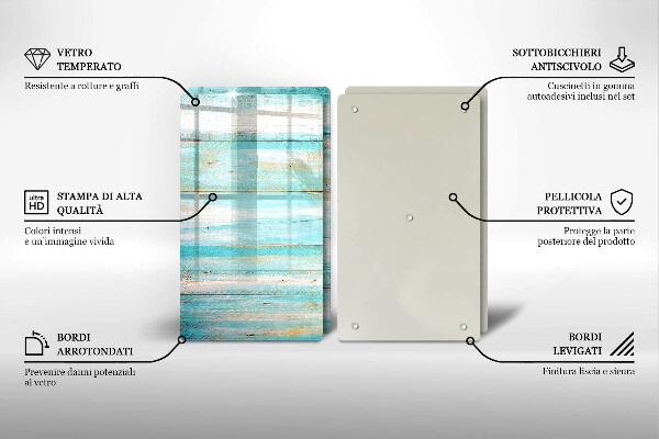 Protector pared cocina Tableros de madera antiguos