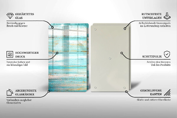 Protector pared cocina Tableros de madera antiguos